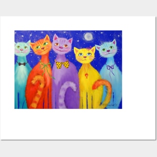 Smiling cats Posters and Art